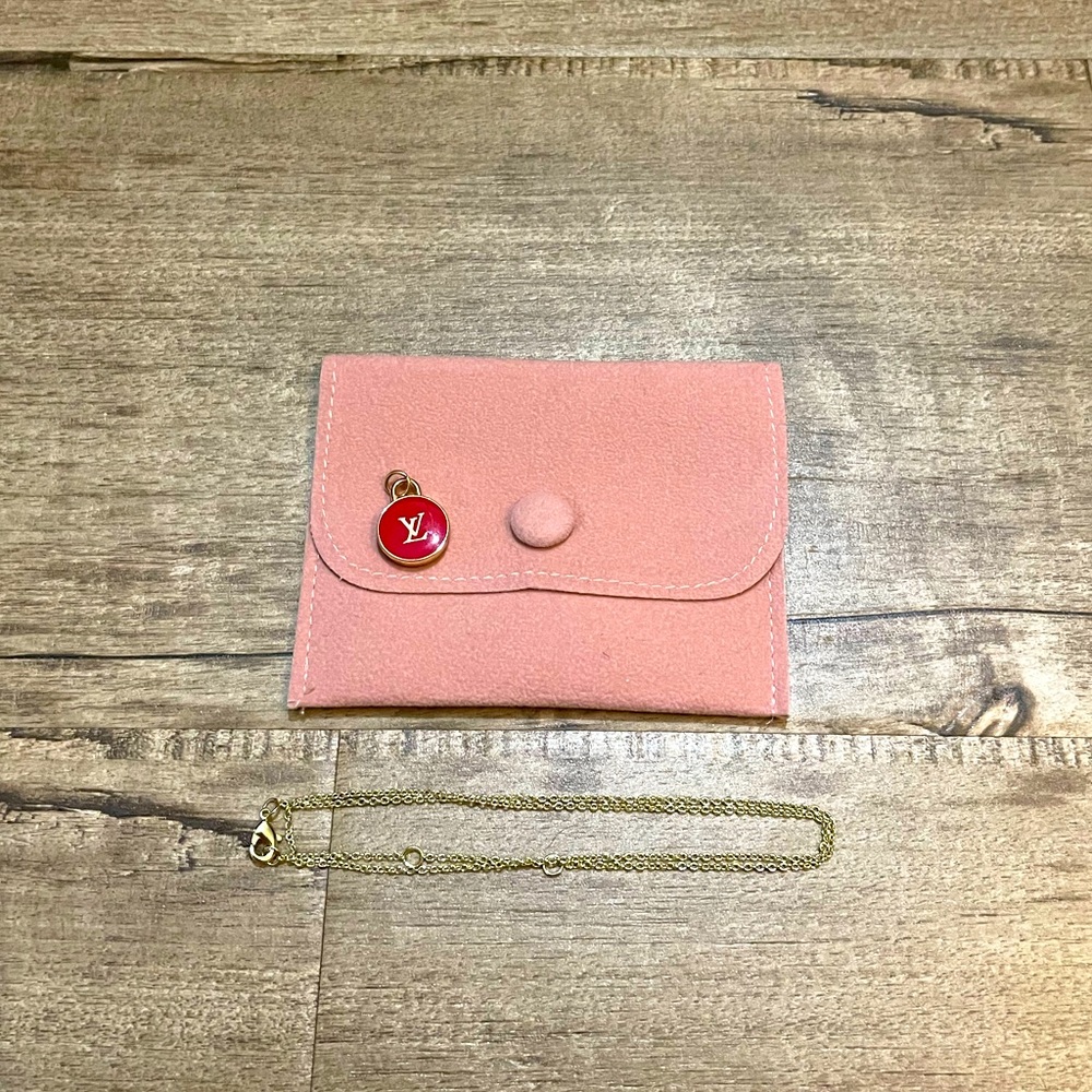 LV Red Charm Necklace